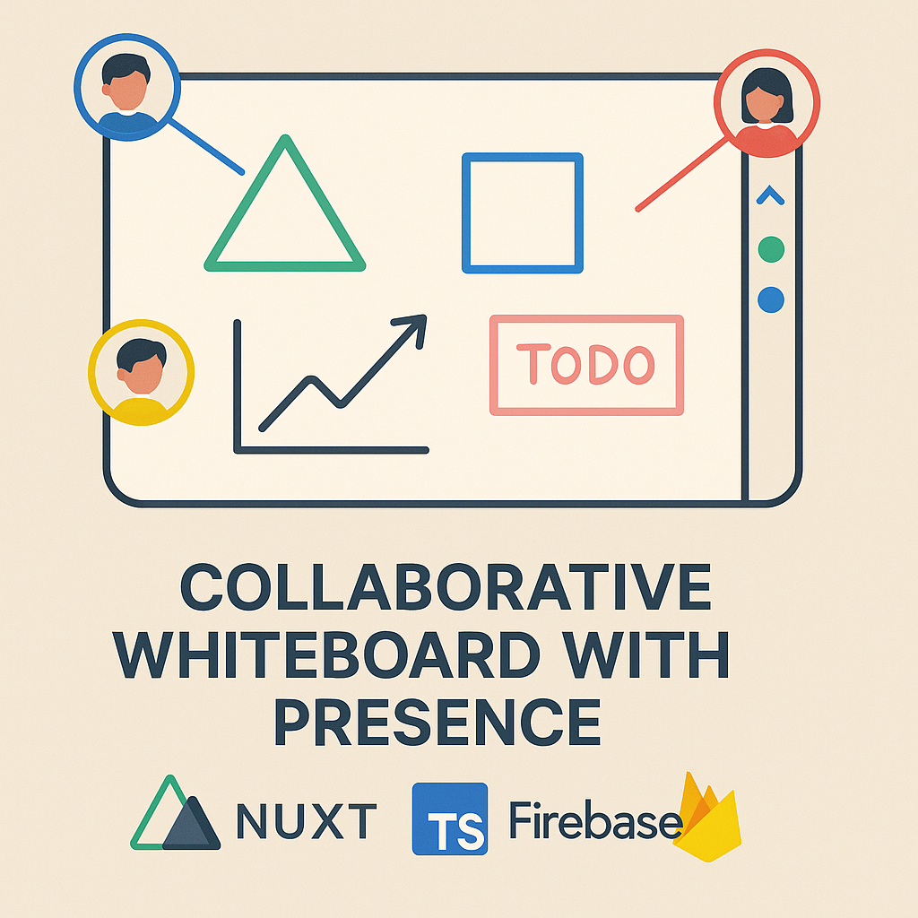 Collaborative Whiteboard with Presence using Nuxt 4 + TypeScript + Firebase